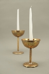 KerzenHalter Doré, gold, Metall, 12,7x12,7x17 cm