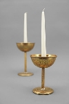 KerzenHalter Doré, gold, Metall, 12,7x12,7x17 cm