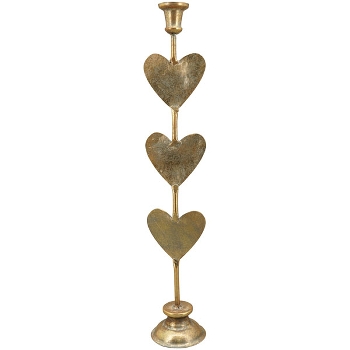 KerzenHalter Doré, gold, Metall, 9,5x9,3x53,5 cm