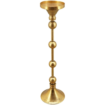 KerzenHalter Doré, gold, Metall, 12x12x46,3 cm