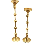 KerzenHalter Doré, gold, Metall, 12x12x55 cm