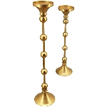 KerzenHalter Doré, gold, Metall, 12x12x55 cm