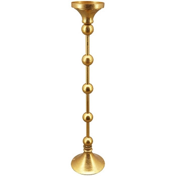 KerzenHalter Doré, gold, Metall, 12x12x55 cm