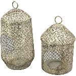 Laterne Doré, Metall, 19x19x38,5 cm