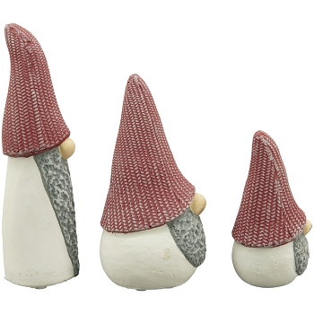 Santa DUR, rot, Zement, 6,5x6x12 cm