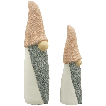 Santa DUR, lachs, Zement, 10x9x35 cm
