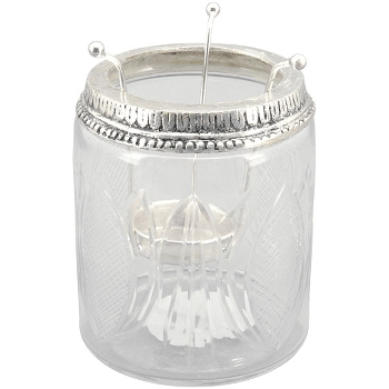 WindLicht Iride, transparent, Glas, Metall, 10x10x12 cm