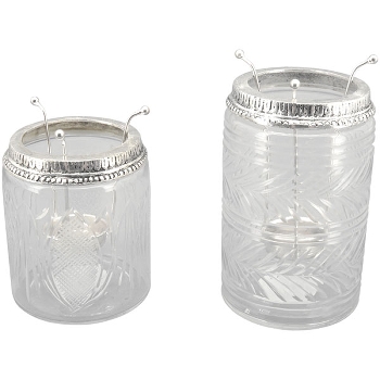 WindLicht Iride, transparent, Glas, Metall, 10x10x12 cm