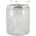 WindLicht Iride, transparent, Glas, Metall, 10x10x12 cm