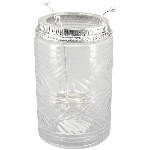 WindLicht Iride, transparent, Glas, Metall, 10x10x16 cm