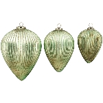 Ornament Iride, grün, Glas, 23x23x30 cm
