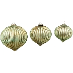 Ornament Iride, grün, Glas, 20x20x20 cm
