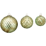 Ornament Iride, grün, Glas, 20x20x20 cm