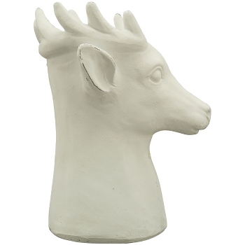 PflanzRentier MITE, weiß, Polyresin, 17,5x17,5x23 cm
