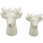 PflanzRentier MITE, weiß, Polyresin, 17,5x17,5x23 cm