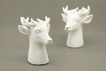 PflanzRentier MITE, weiß, Polyresin, 17,5x17,5x23 cm