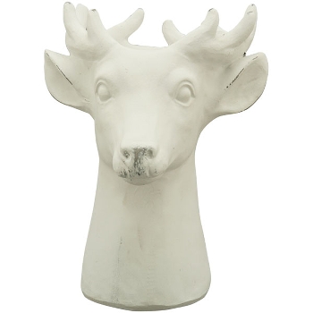 PflanzRentier MITE, weiß, Polyresin, 17,5x17,5x23 cm