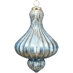 Ornament Iride, blau, Glas, 16,5x16,5x26 cm