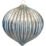 Ornament Iride, blau, Glas, 24x24x23 cm