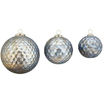 Ornament Iride, blau, Glas, 20x20x20 cm