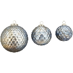 Ornament Iride, blau, Glas, 20x20x20 cm