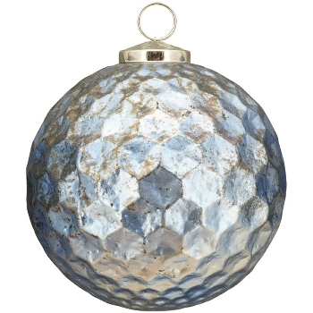 Ornament Iride, blau, Glas, 20x20x20 cm