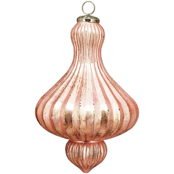 Ornament Iride, pink, Glas, 14x14x20 cm