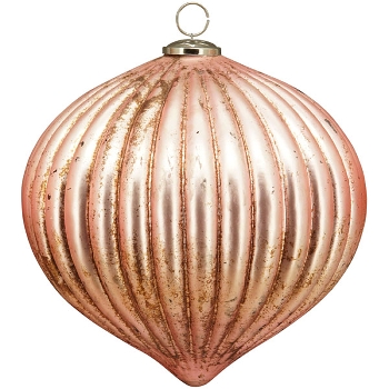 Ornament Iride, pink, Glas, 28x28x28 cm