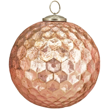 Ornament Iride, pink, Glas, 13x13x13 cm