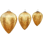 Ornament Iride, gold, Glas, 23x23x30 cm