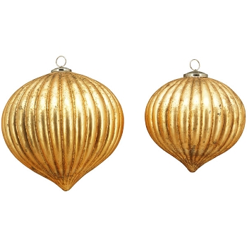 Ornament Iride, gold, Glas, 24x24x23 cm
