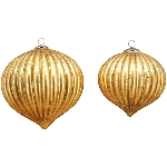Ornament Iride, gold, Glas, 24x24x23 cm