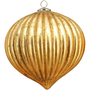 Ornament Iride, gold, Glas, 24x24x23 cm
