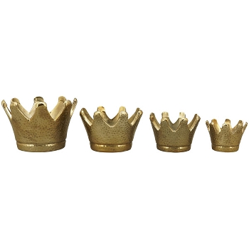 Krone Aurum, gold, Stoneware, 9,5x9,5x7,5 cm