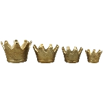 Krone Aurum, gold, Stoneware, 9,5x9,5x7,5 cm