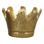 Krone Aurum, gold, Stoneware, 9,5x9,5x7,5 cm