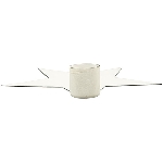 KerzenHalter ClairBlanc, weiß, Metall, 13x13x2,5 cm
