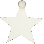 KerzenHalter ClairBlanc, weiß, Metall, 13x13x2,5 cm