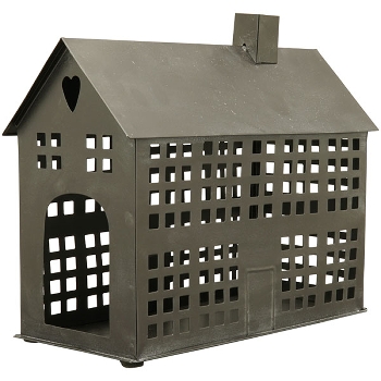 HausWindLicht Sobre, schwarz, Metall, 28,5x13,5x23,5 cm