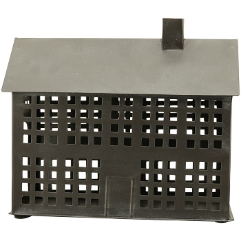HausWindLicht Sobre, schwarz, Metall, 28,5x13,5x23,5 cm