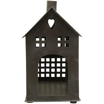 HausWindLicht Sobre, schwarz, Metall, 28,5x13,5x23,5 cm