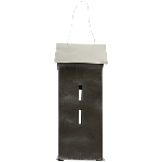 HausWindLicht Sobre, schwarz, Metall, 19,5x15,5x35,5 cm