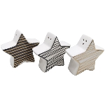 Stern Salz- und Pfefferstreuer XOXO, Dolomite, 7,5x3x7 cm