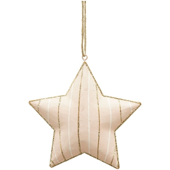 SternHänger ClairBlanc, pink, Metall, 9,5x1,2x9,5 cm