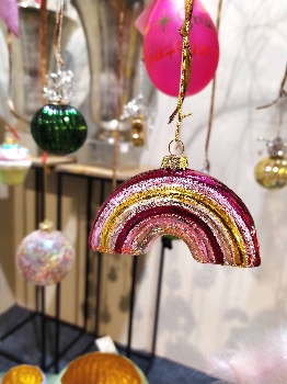 Xmas RegenbogenHänger GlossY, bunt, Glas, 10x2,6x6 cm
