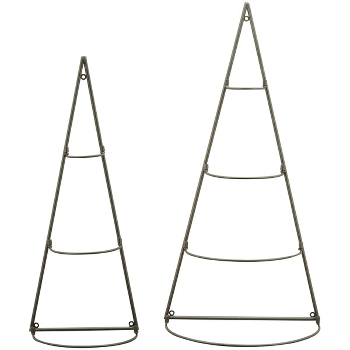 VerkaufsHilfe BaumSet/2 Sobre, schwarz, Metall