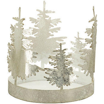 TeelichtHalter ArtFerro, silber, Metall, 15x15x15,5 cm
