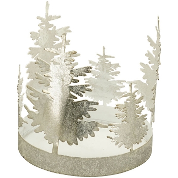 TeelichtHalter ArtFerro, silber, Metall, 15x15x15,5 cm