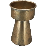 TeelichtHalter Doré, gold, Metall, 9x9x14 cm