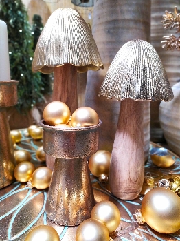 TeelichtHalter Doré, gold, Metall, 11,5x11,5x19 cm
